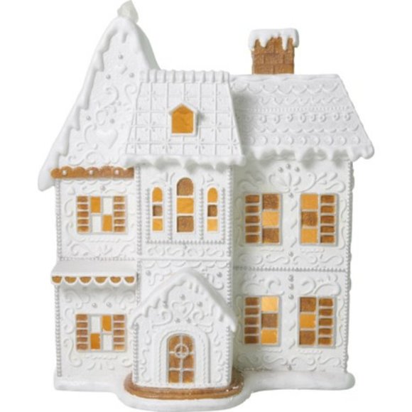 Giant 31" Light Up White Gingerbread House New in Factory Packaging Trophy Viral - Picture 3 of 5